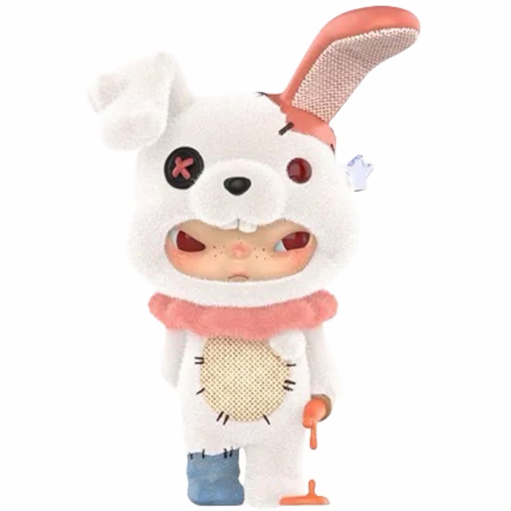 Adorable White and Pink Bunny Toy